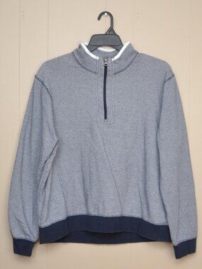 Copper and Oak Supply Women's Quarter Zip Boxy Type Stripe Seater XL